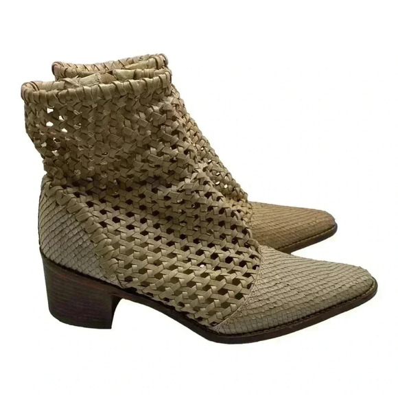 Free people In The Loop Woven Boot pointed toe ankle bootie Style Number:5628721 - Picture 5 of 9